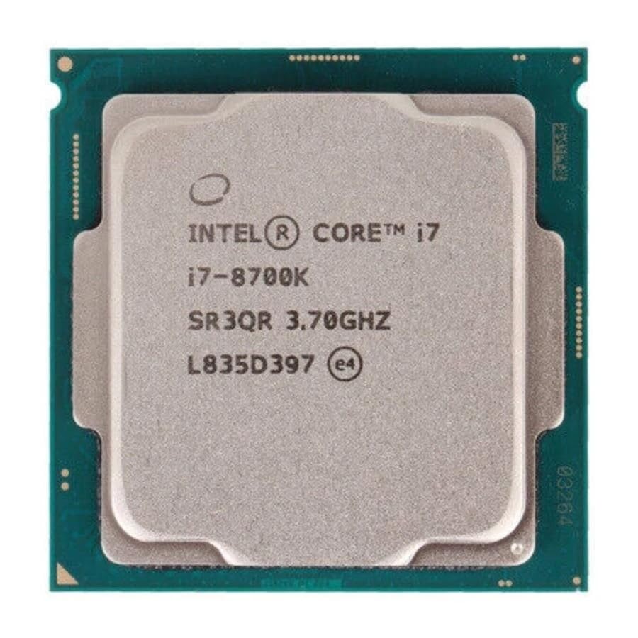 Intel Processore CPU I7-8700K SR3QR 3,70 GHz FCLGA1151 Hexa-Core